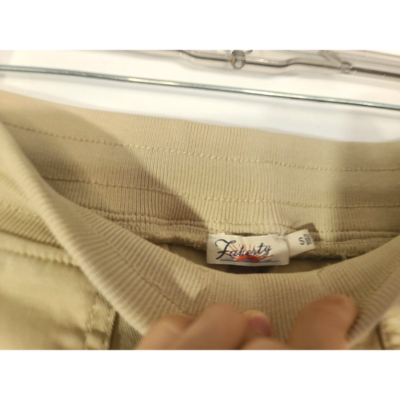 Faherty Womens Traveler Sandstone Twill Pull-On Drawstring Jogger Pants Small - Picture 6 of 6